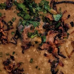 Pakistani Lentil, Grain and Meat Stew (Haleem)